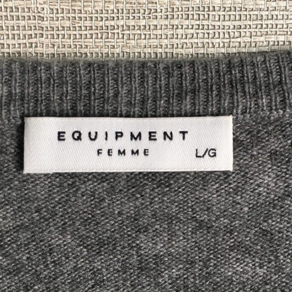 Equipment 'Cecile' embellished V-neck sweater - Picture 4 of 6